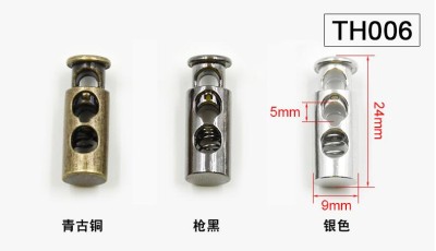 ZJ    高檔金屬彈簧釦  雙孔扣 細節-6